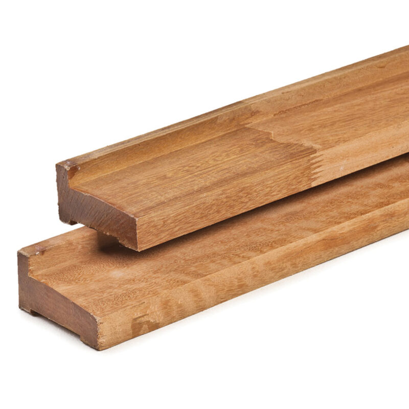 Bangkirai hardhout regel 4,5 x 9,0 x 300 cm kunstmatig gedroogd, geschaafd