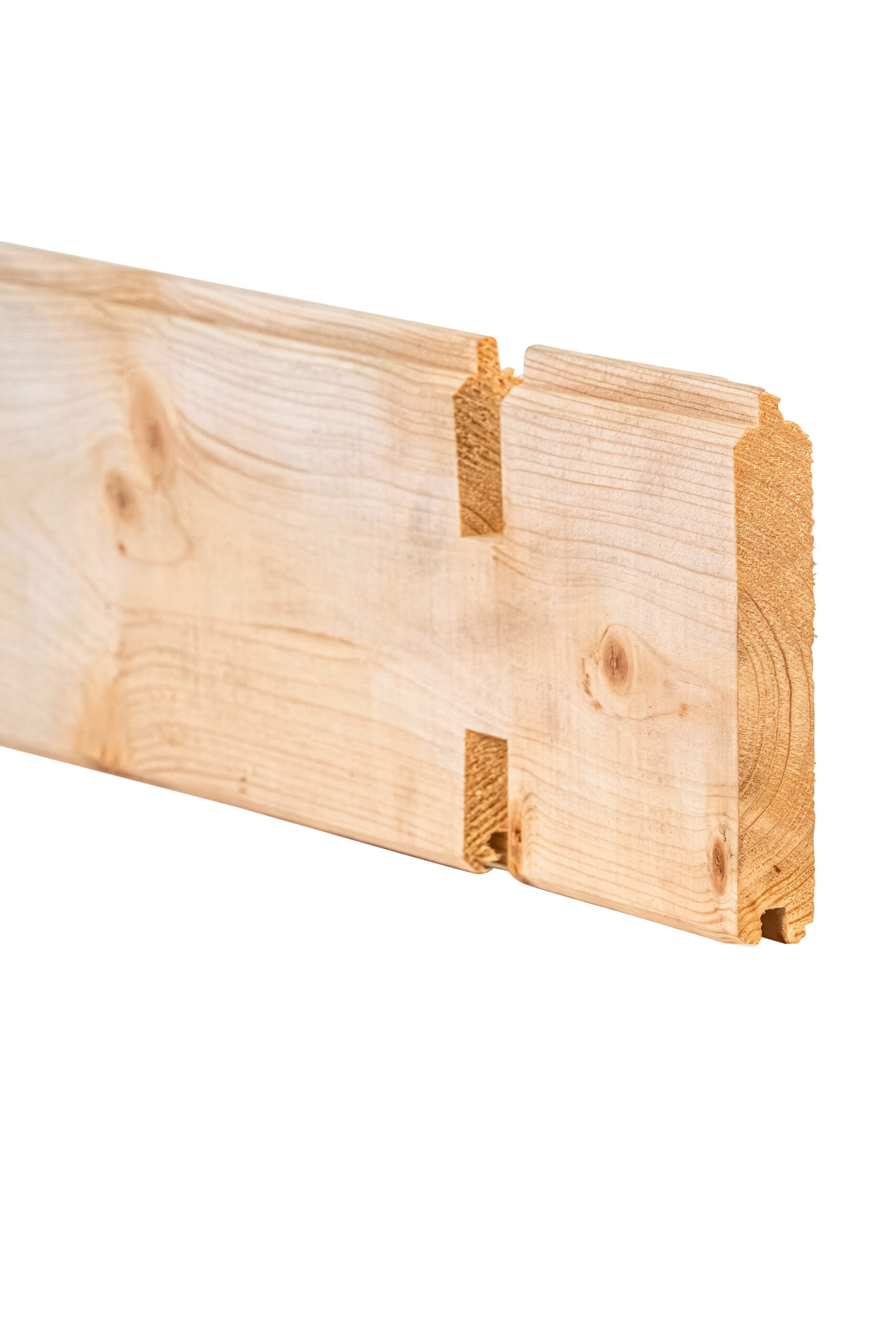 Blokhutprofiel 19 mm p/m | geschaafd | vuren | onbehandeld