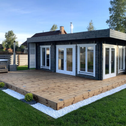 Sauna huis Kristinestad | 70 mm | onbehandeld