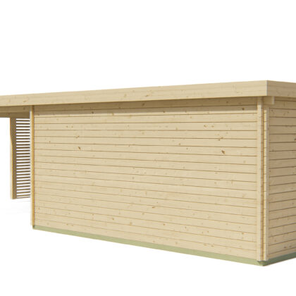 Blokhut - Tuinhuis Casper | 58 mm | vuren groen geïmpregneerd