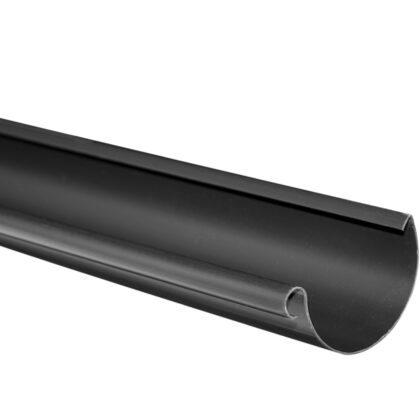 Kunststof mastgoot L200 cm, 100 mm zwart