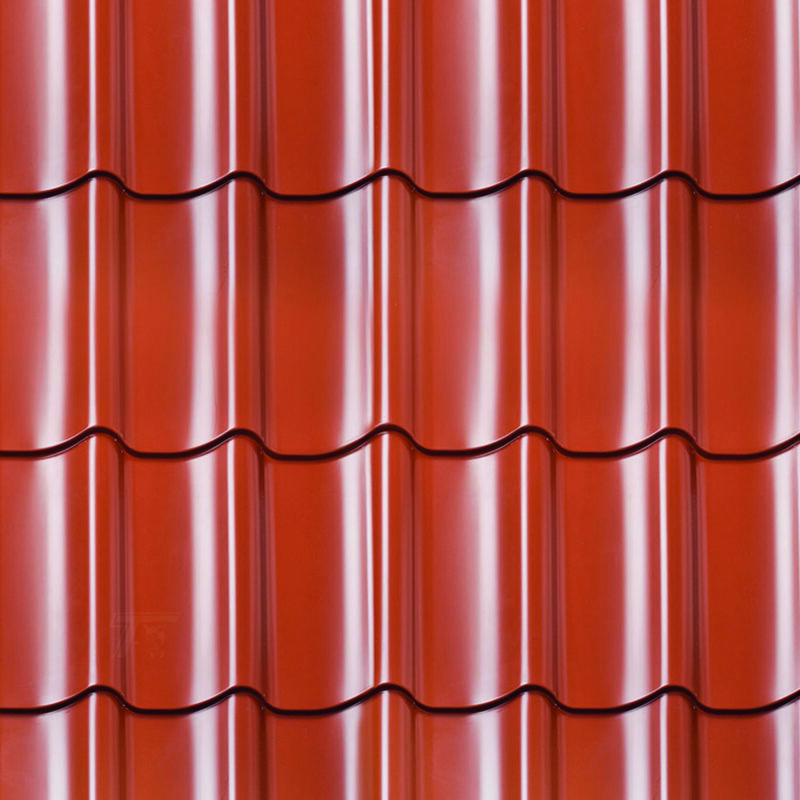 Dakpanprofielplaten terracotta Red Class Wood kapschuur Econoom