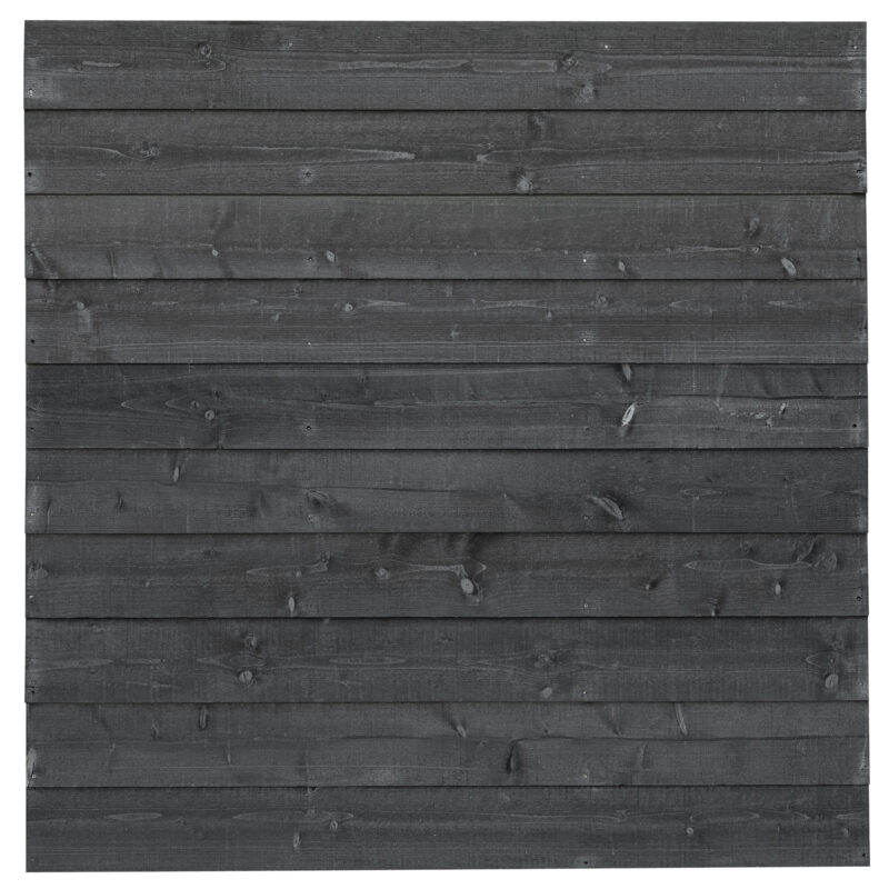 DHZ tuinscherm vuren zwart geïmpregneerd Helsinki dubbelzijdig 180 x 180 cm