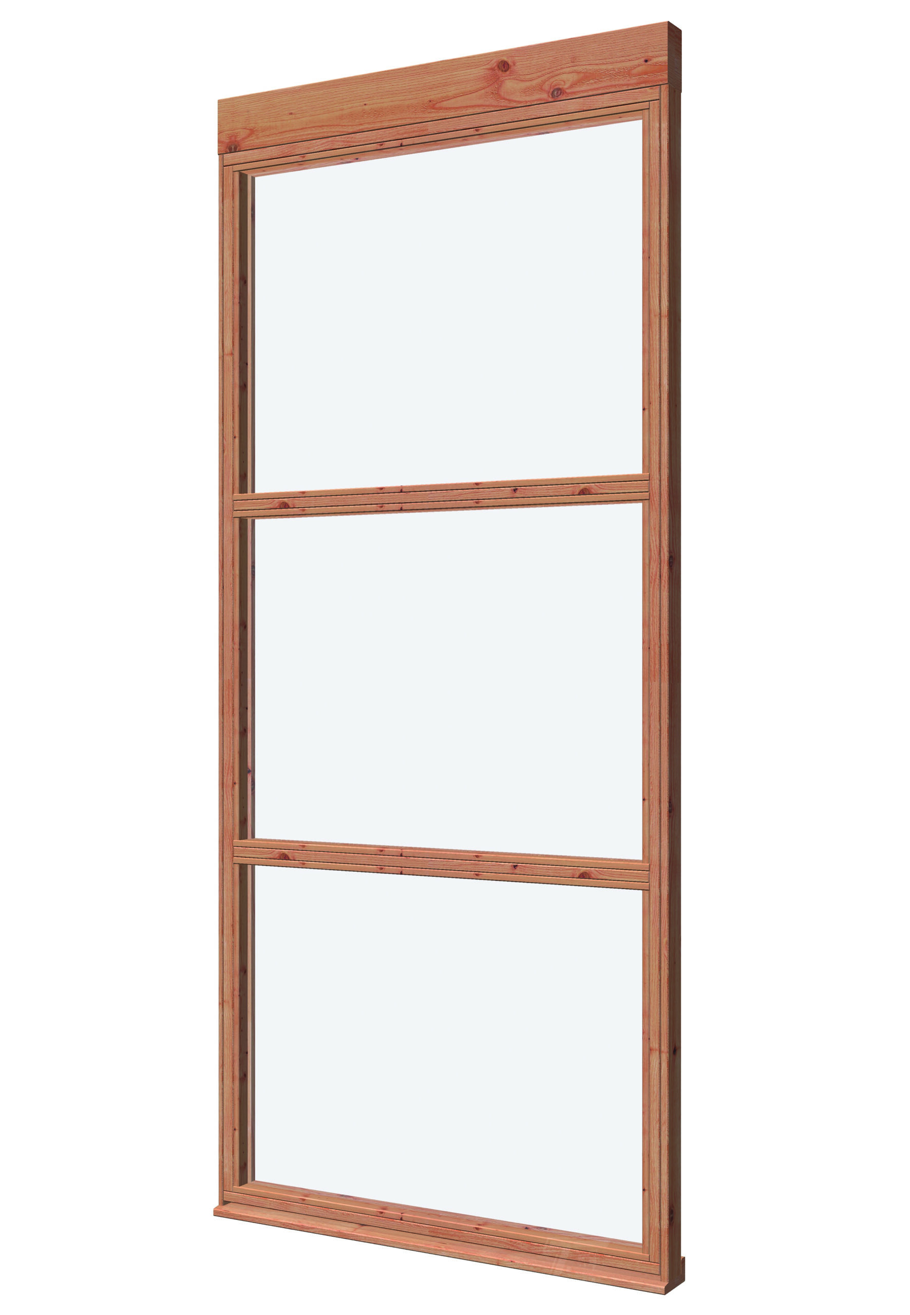 Glaswand De Luxe type C Douglas Gedroogd Onbehandeld 100,4 x 230 cm