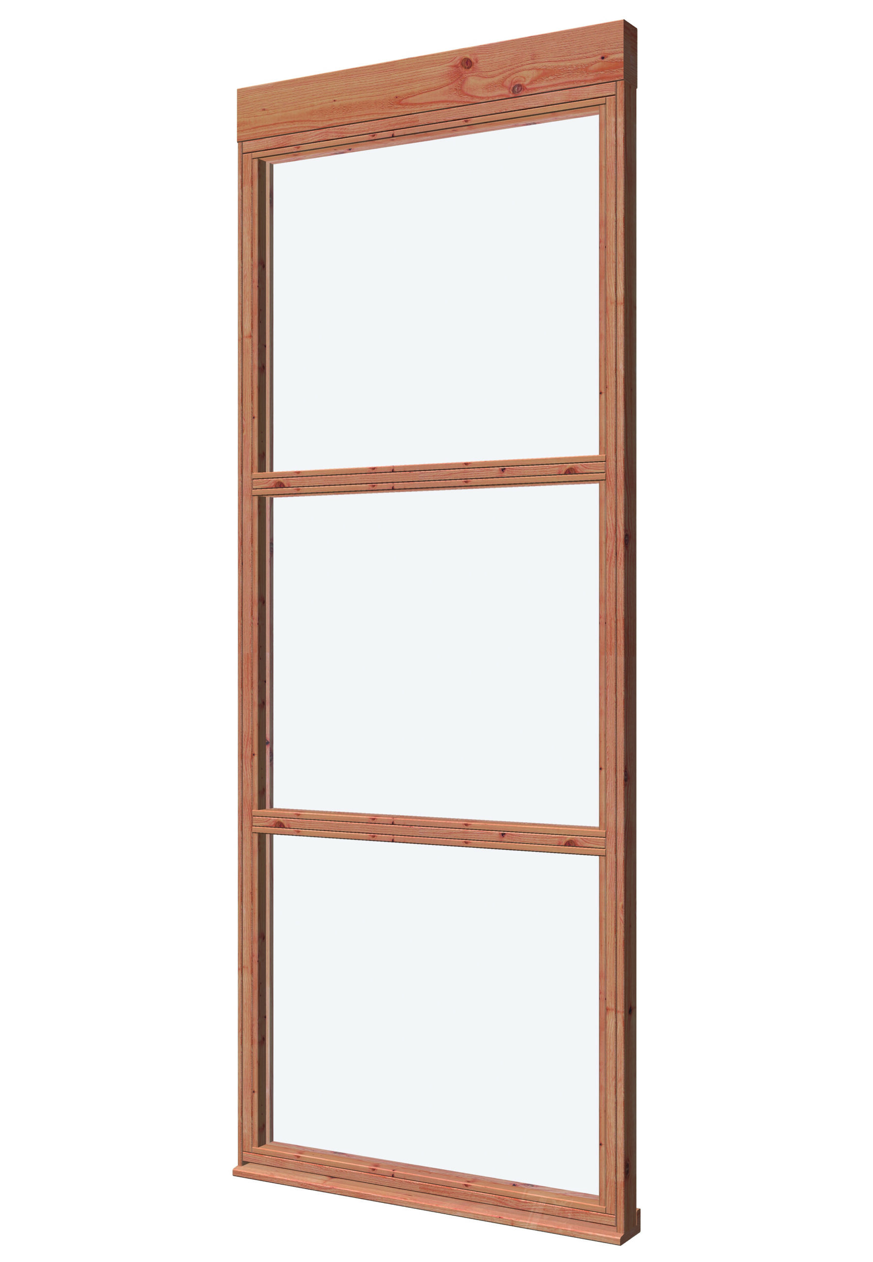 Glaswand De Luxe type B Douglas Gedroogd Onbehandeld 89,1 x 230 cm