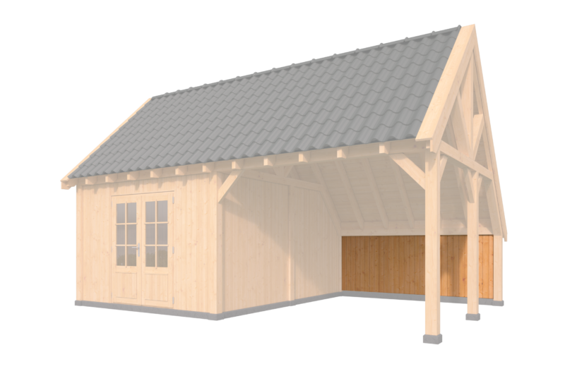 Verticale Wand Wisselsponning Type F Red Class Wood 300 x 140 cm