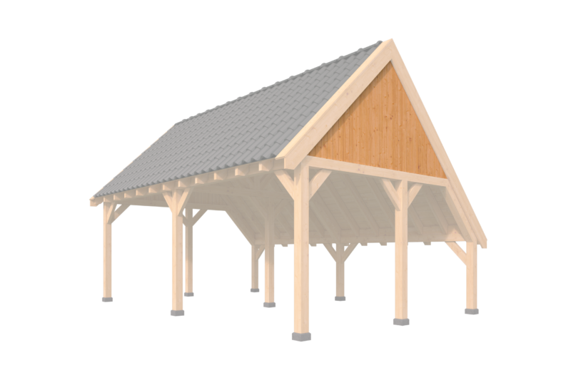 Verticale Wand Wisselsponning Topgevel Kapschuur XXL Red Class Wood