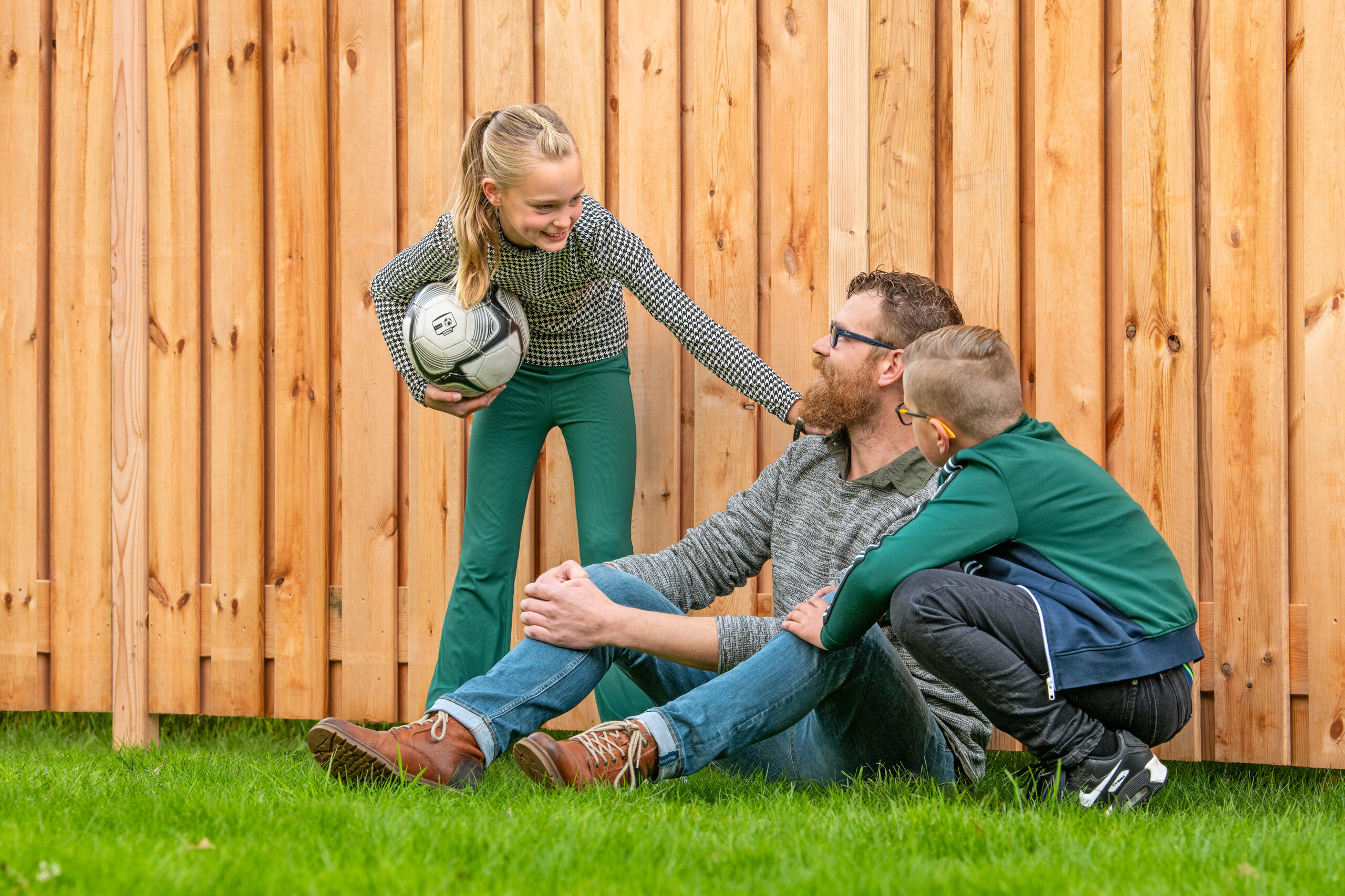 Tuinscherm Red Class Wood 21-planks (19 + 2) Casablanca 180/90 x 180 cm verloop