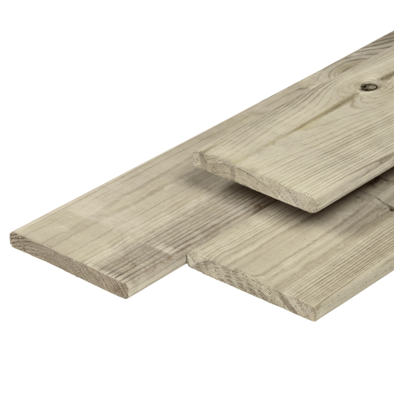 Boeiplank /gootplank 400 cm | geschaafd | douglas | grijs geïmpregneerd
