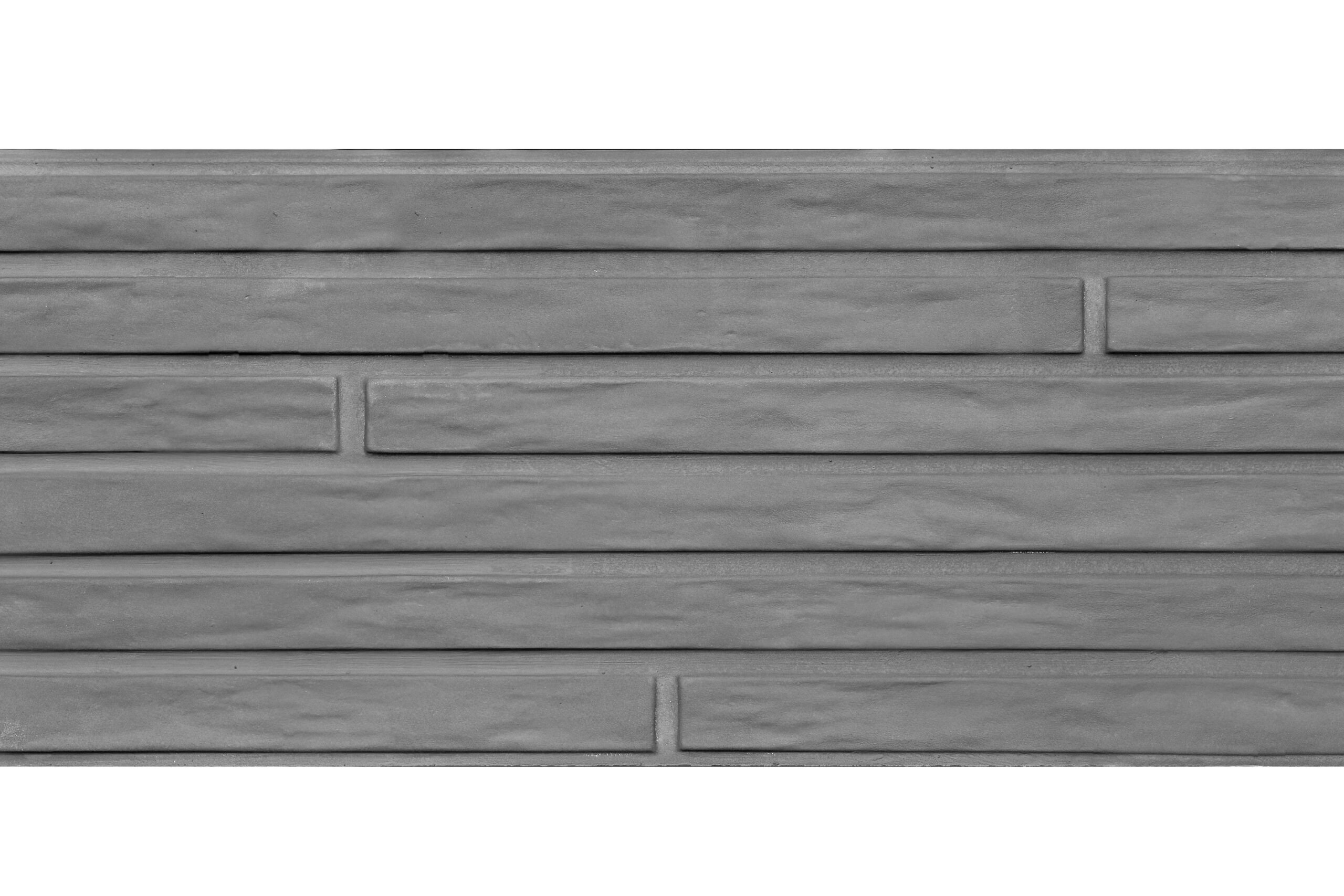 Berton©-motiefplaat smal antraciet H26 x D3,5 x L184 cm Lungo