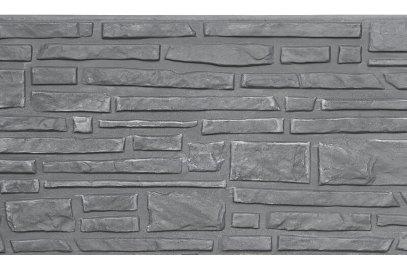 Berton©-motiefplaat smal antraciet H26 x D3,5 x L184 cm Rustico