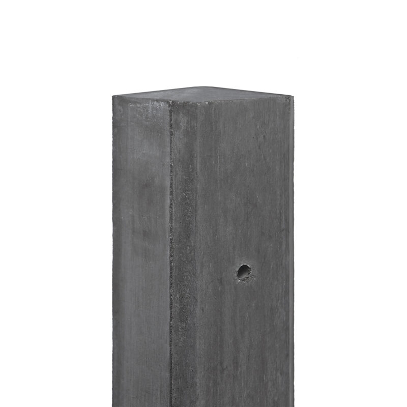 Berton©-paal IJssel antraciet vlakke kop 10 x 10 x 280 cm tussenmodel