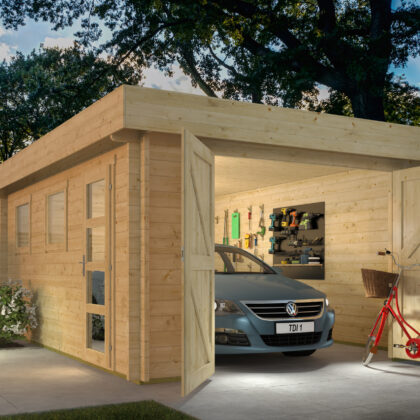 Garage Marketta | 44 mm | vuren onbehandeld