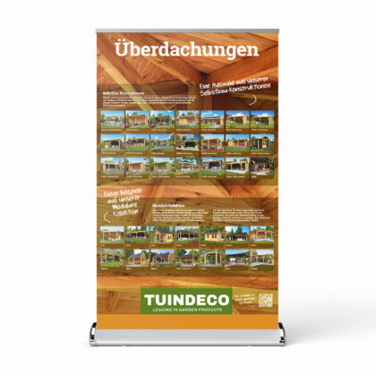 Roll-up banner Overkappingen (Duitstalig)