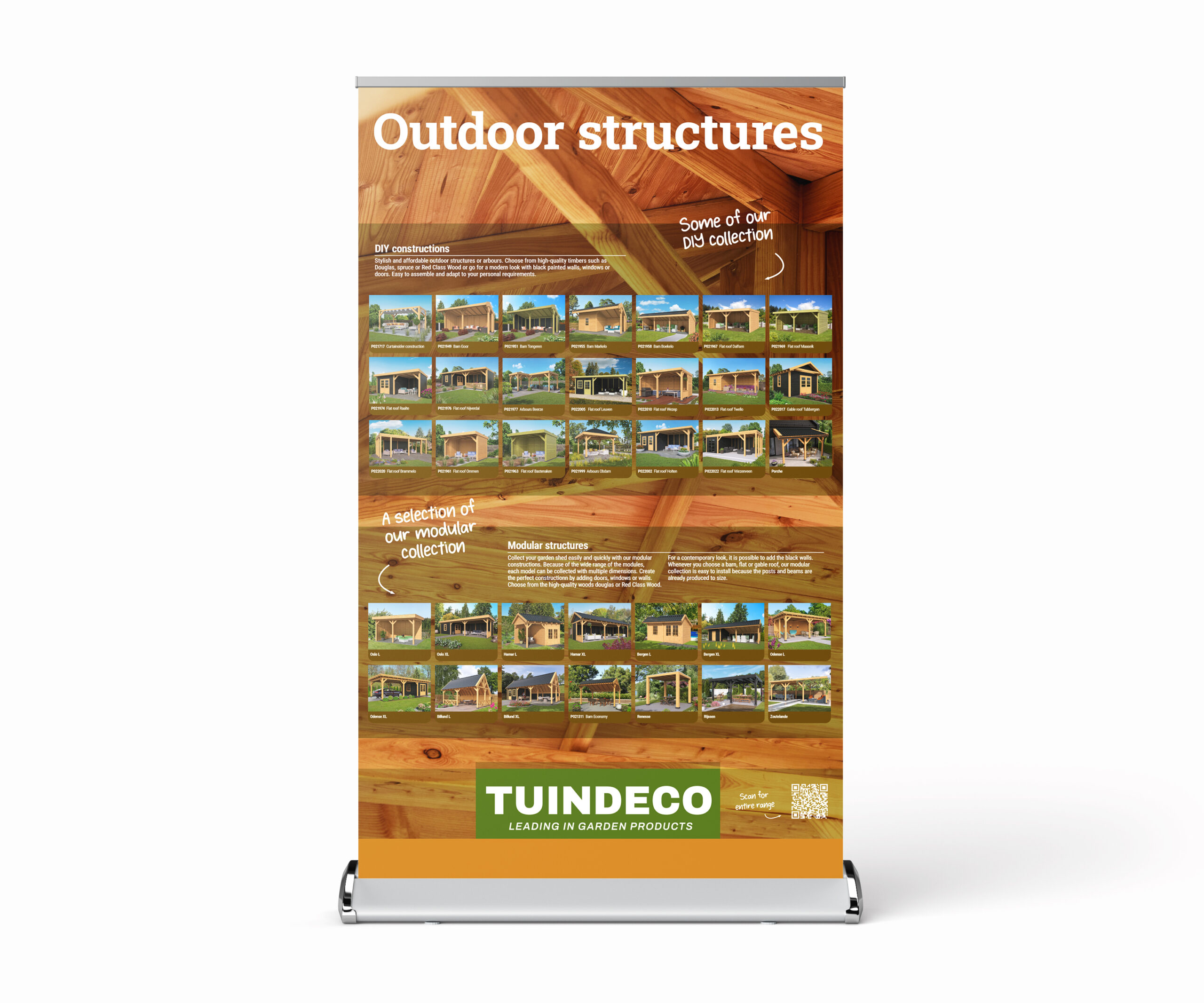 Roll-up banner Overkappingen (Engelstalig)