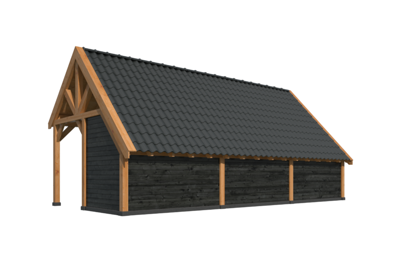 Kapschuur Billund XL Samenstelling 6 Red Class Wood- zwart gespoten