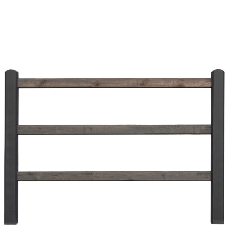 Midden-Europees Grenen ligger voor weidepaal dubbel bruin geimpregneerd 4,5 x 9,5 x 500 cm