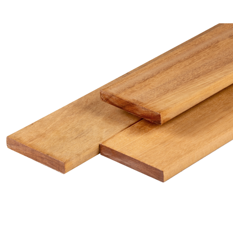 Tatajuba hardhout vlonderplank 2,1 x 14,5 x 365 cm kunstmatig gedroogd, geschaafd, FAS