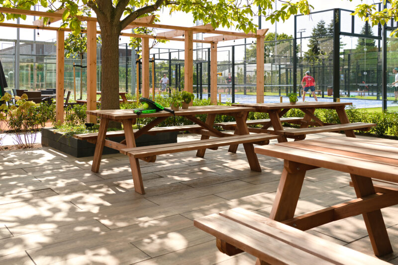 Hardhouten picknicktafel Comfort