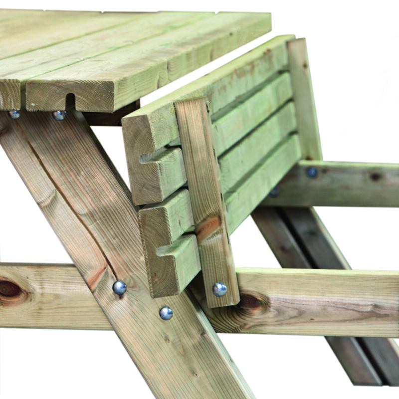 Picknicktafel Extra 200 cm vuren gedroogd, groen geïmpregneerd