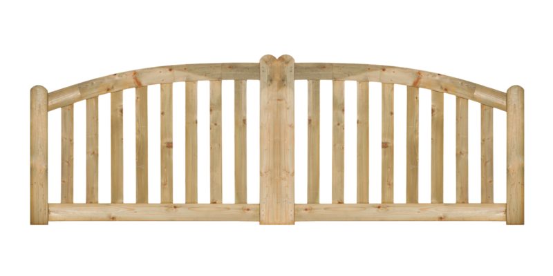 Toegangspoort de Luxe grenen groen geïmpregneerd 80>100 x 150 x 4 cm