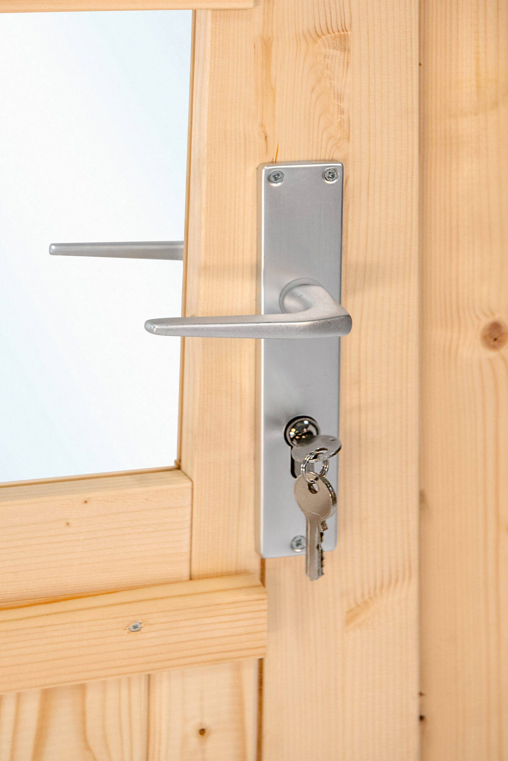 Deur enkel met raam D6 LS vuren 90,5 x 196 cm