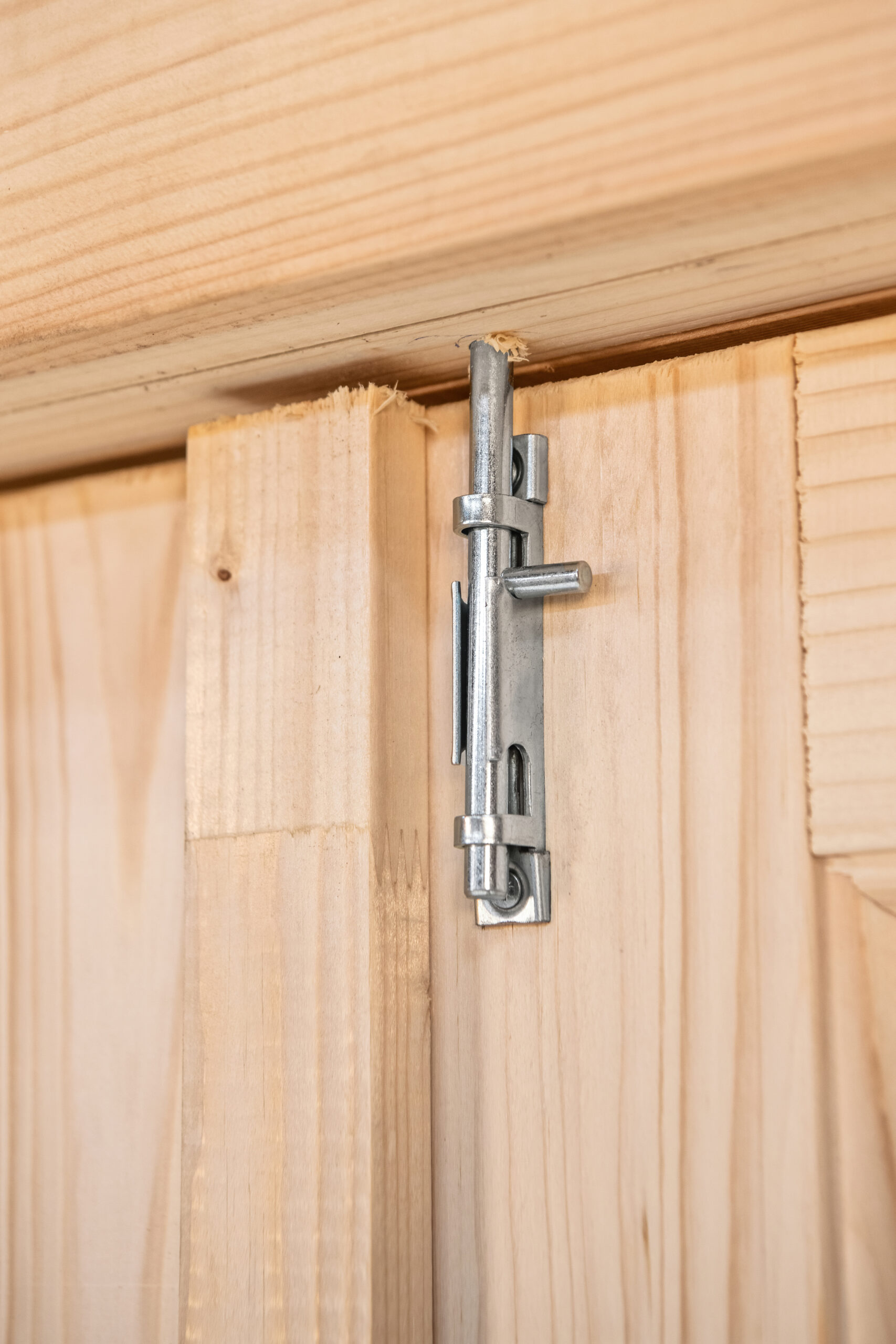 Dubbele deur+kozijn, vuren, enkel glas D3