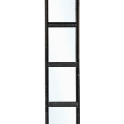 Glaswand modern zwart enkel Wandmodule B45 x H224 cm