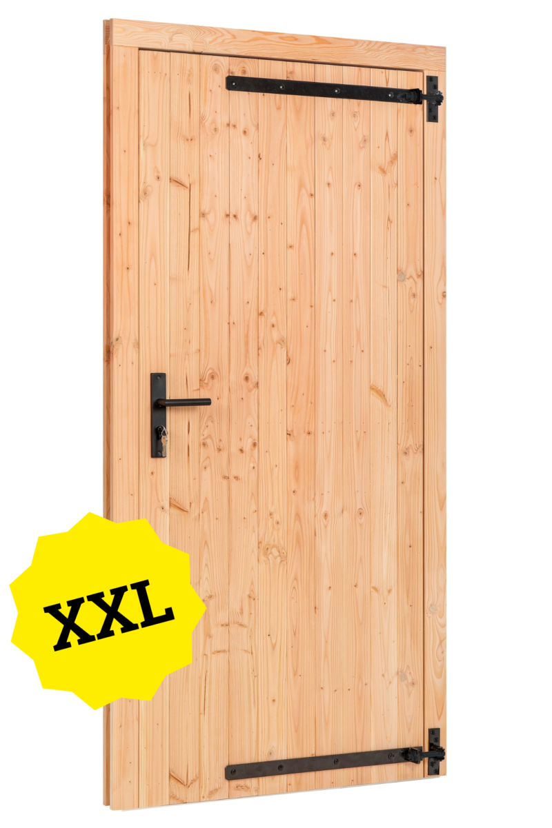 Douglas enkele dichte deur XXL B1200xH2150mm buitenmaat, rechtsdraaiend