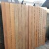 Dubbele Poort Bankirai Belmonte Robuust "STRAK"180cm hoogte "eigen productie"  MAATWERK!! Breedte vanaf 200cm tot maar liefst 360cm