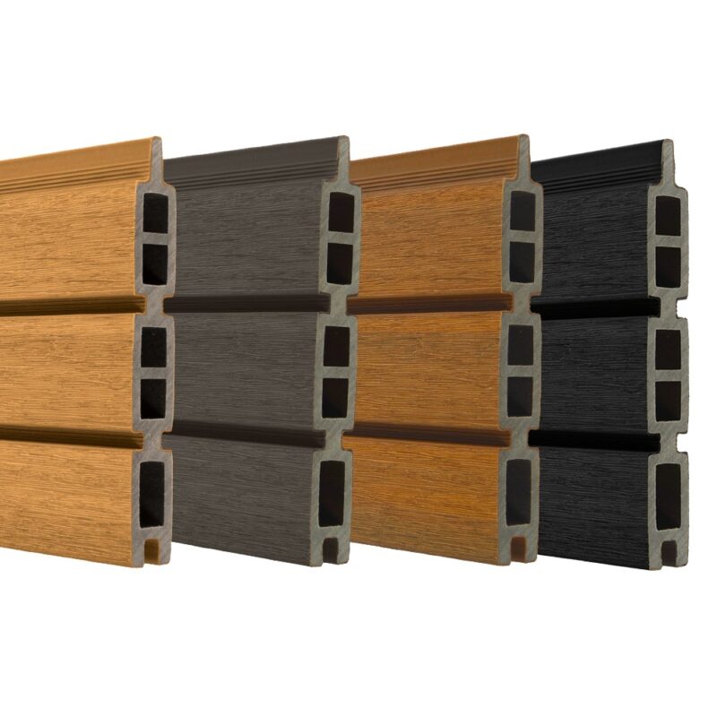 Wpc / Aluminium Ral 7016 tuinpoort incl. hang en sluitwerk "Verticaal" 80>120cm breedte( maatwerk mogelijk)