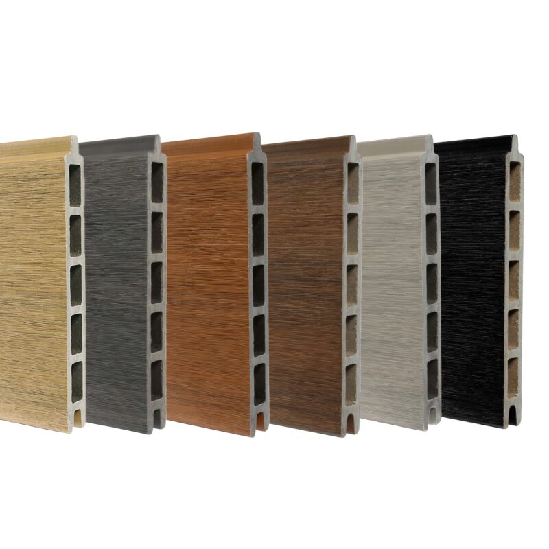 Wpc / Aluminium Ral 7016 tuinpoort incl. hang en sluitwerk "Verticaal" 80>120cm breedte( maatwerk mogelijk)