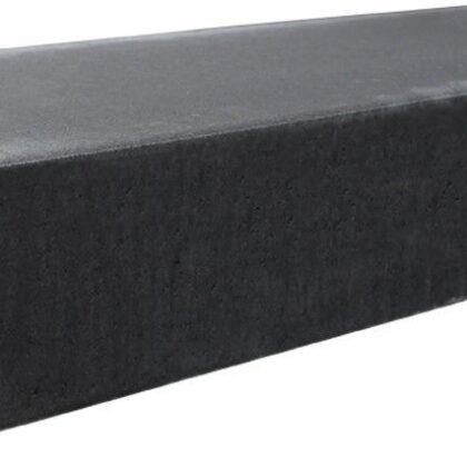 Traptrede massief 18x40x100cm Zwart