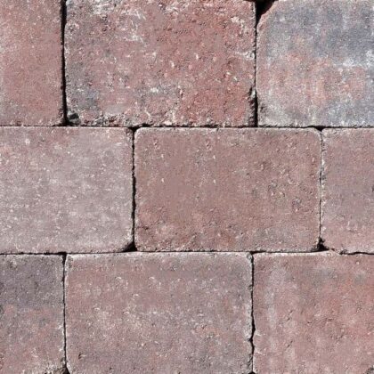 Pebblestones Plus 20x30x6cm Rood/Bruin.