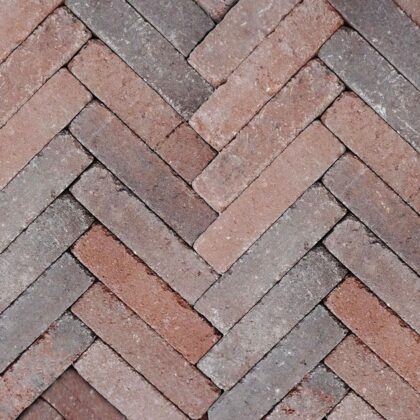 Retrostones Plus 5x20x6cm Rood/Bruin.