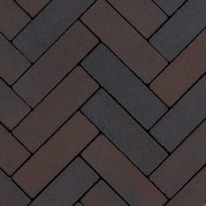 Sierbetonklinker Lyon 21x6,8x8cm Mangaan genuanceerd.