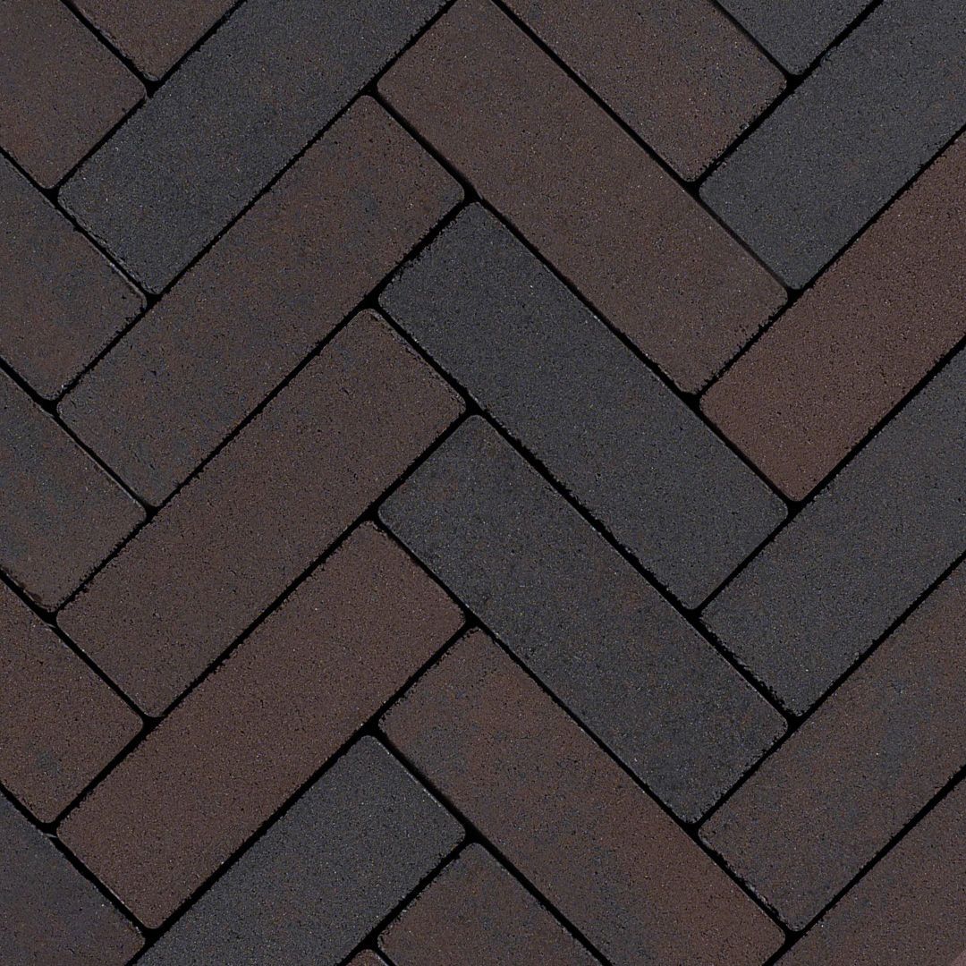 Sierbetonklinker Lyon 21x6,8x8cm Mangaan genuanceerd.