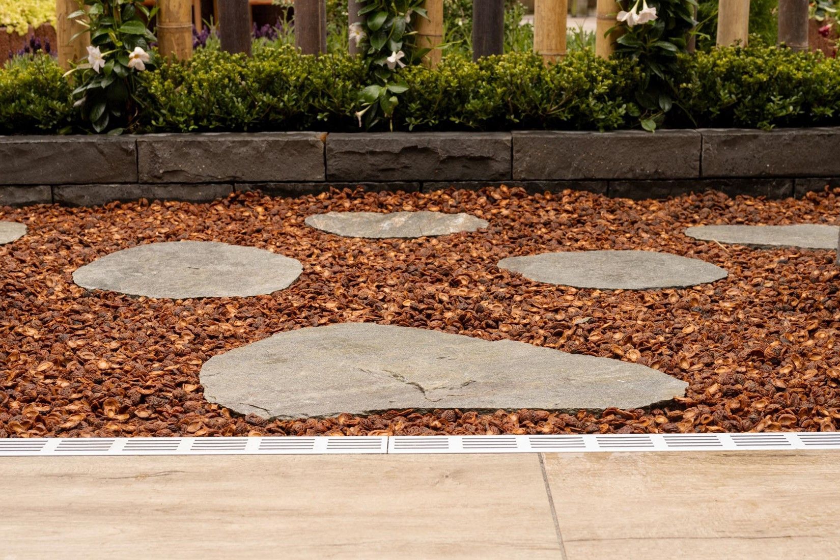 Staptegels Flagstone Kwartsiet Grey.