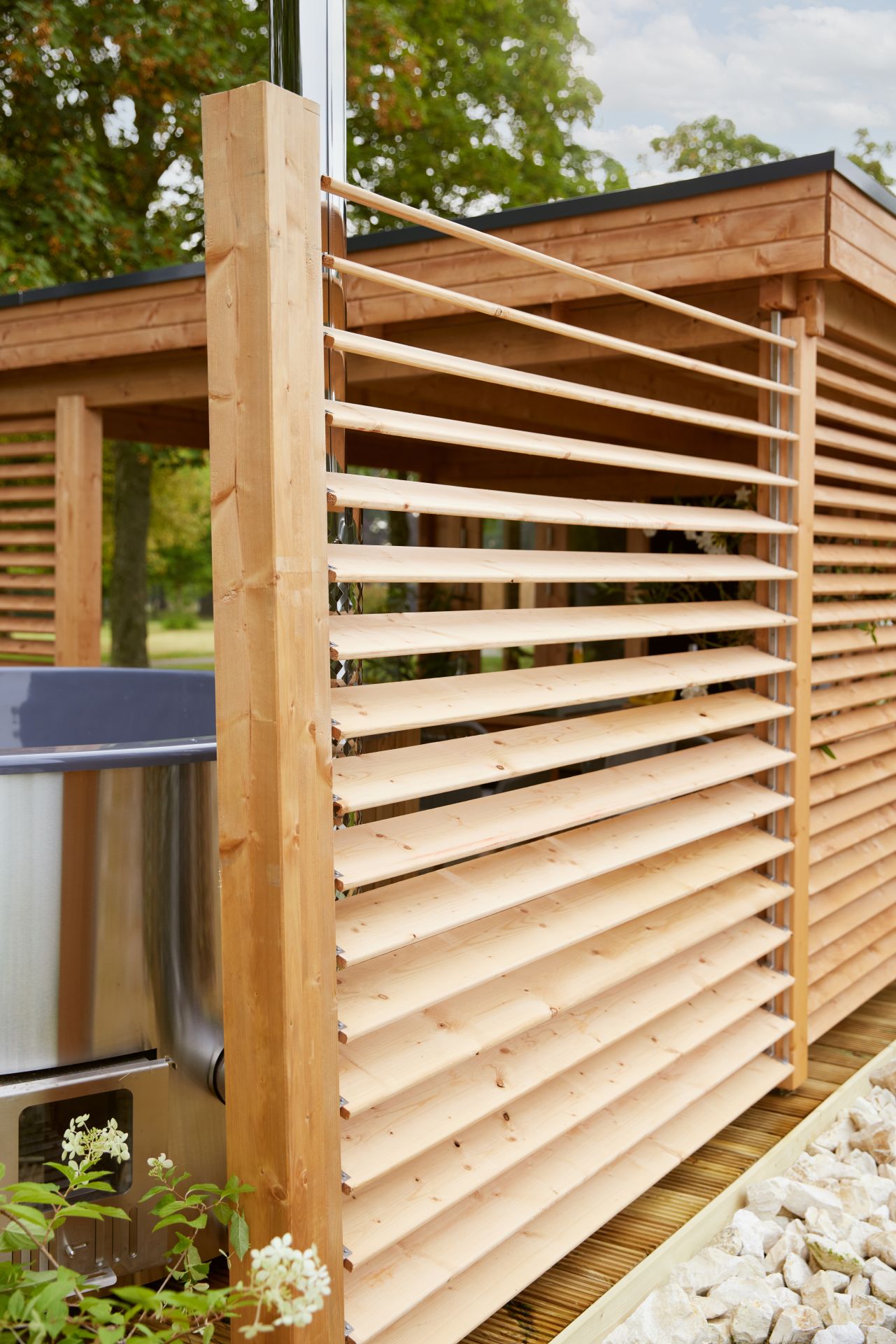 Set van 2 stuks(L+R) Flex Fence verkrijgbaar in 4 afmetingen en in RVS of Zwart