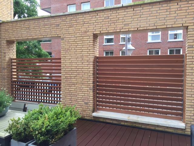 Set van 2 stuks(L+R) Flex Fence verkrijgbaar in 4 afmetingen en in RVS of Zwart