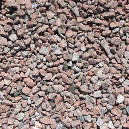 Graniet Split Rood/Grijs 8-16mm per zak 20kg