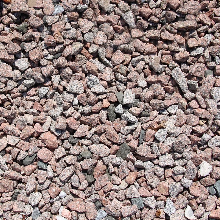 Graniet Split Rood/Grijs 8-16mm per zak 20kg