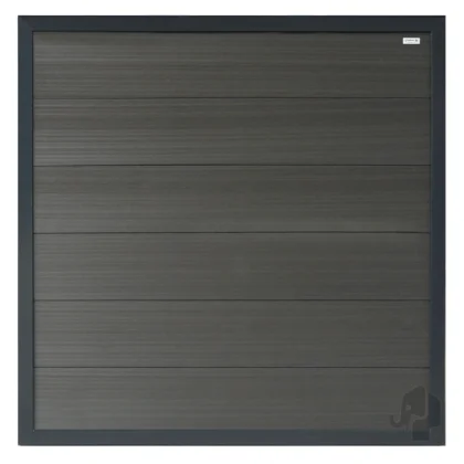 Forte antraciet gepoedercoat aluminium schutting " Diverse uitvoeringen" Maatwerk mogelijk!