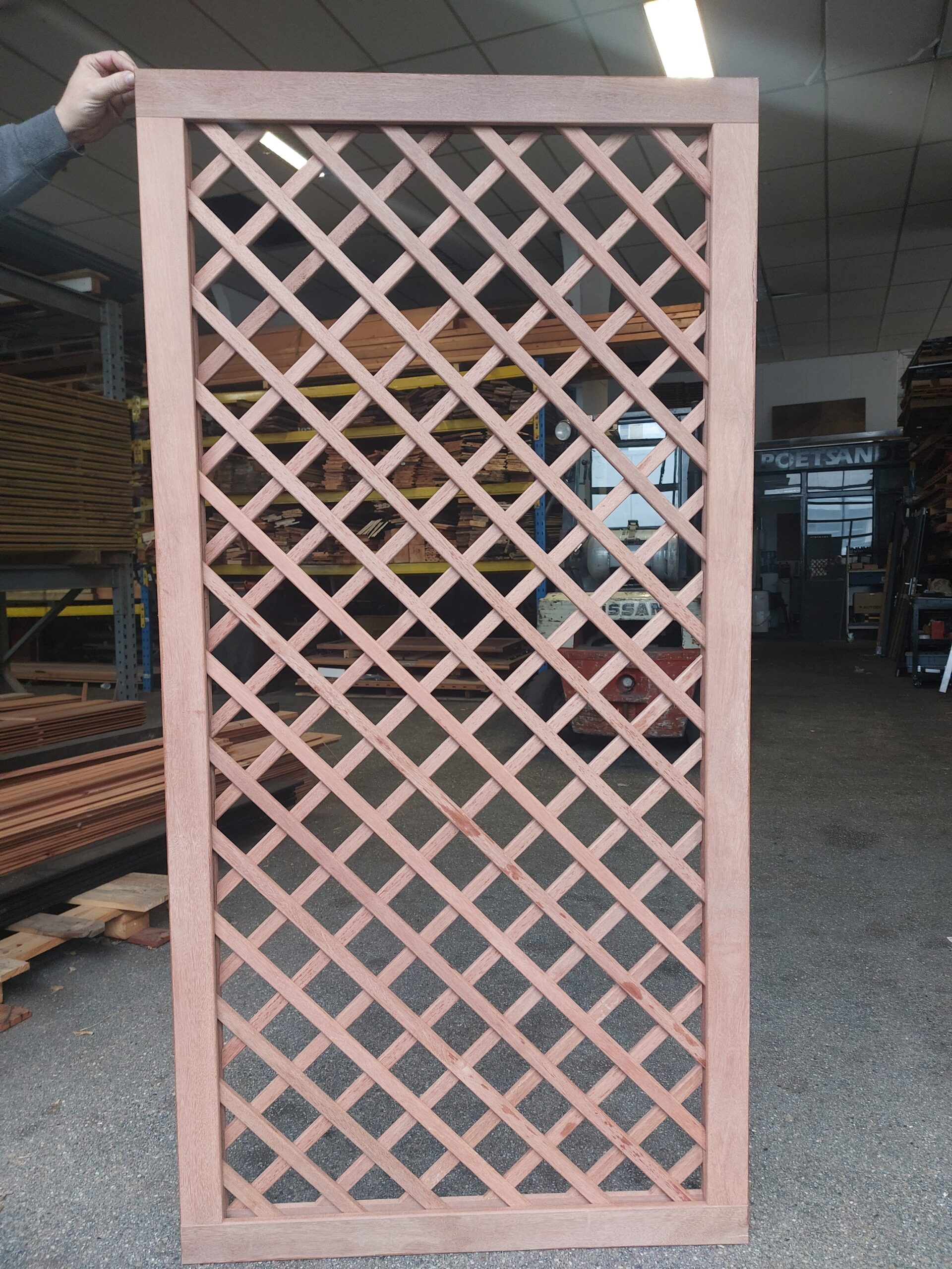 Maatwerk trellis of louvre schermen hardhout, hoge kwaliteit!!