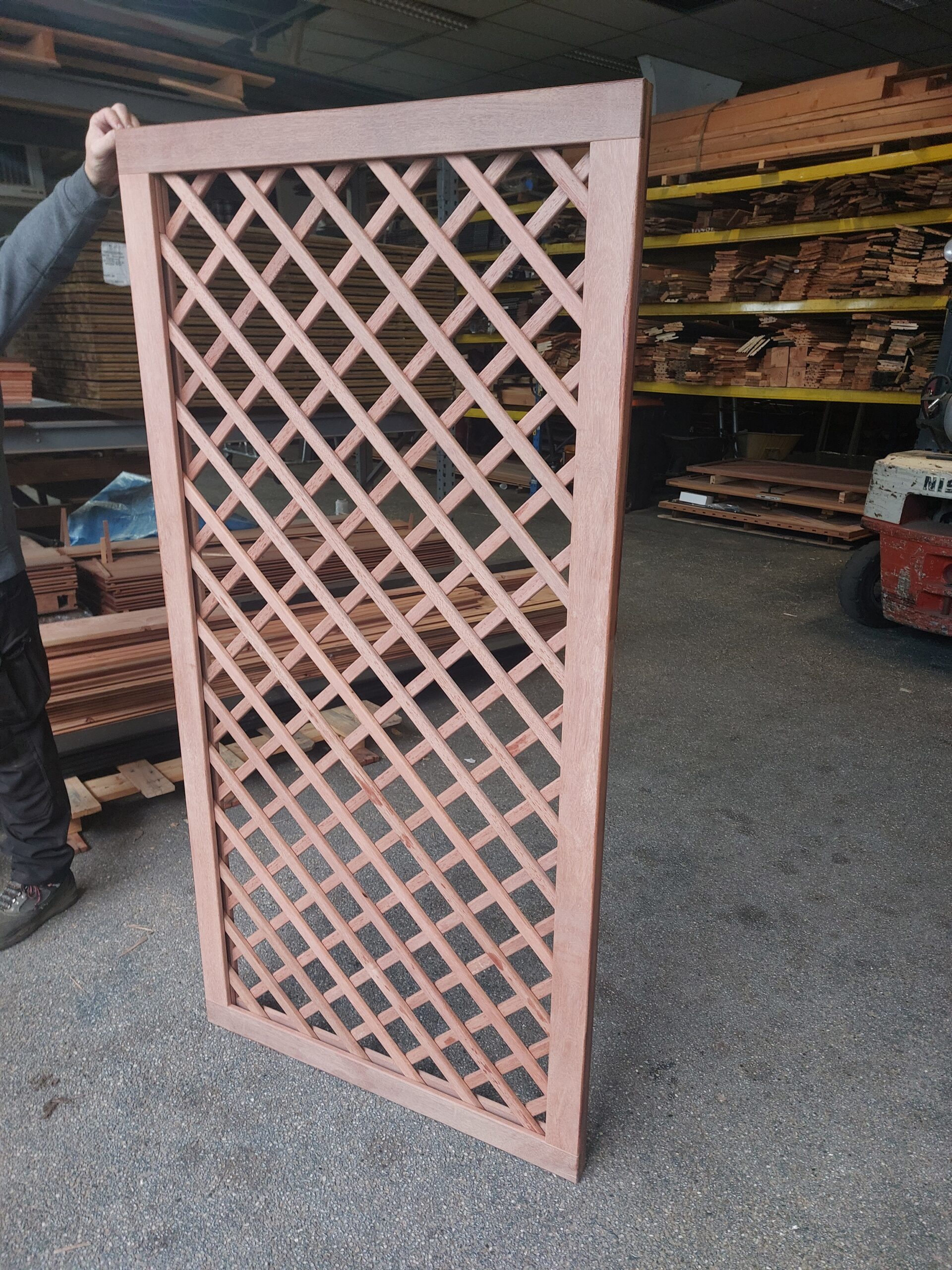 Maatwerk trellis of louvre schermen hardhout, hoge kwaliteit!!