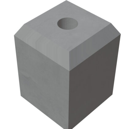 Sokkel met facetrand 185x185mm / 145x145mm