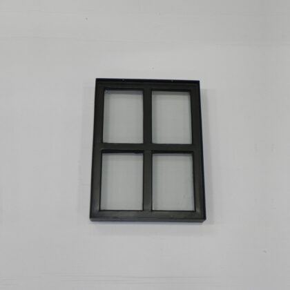 Stalen raam Zwarte structuurcoating 300x400mm (vast)