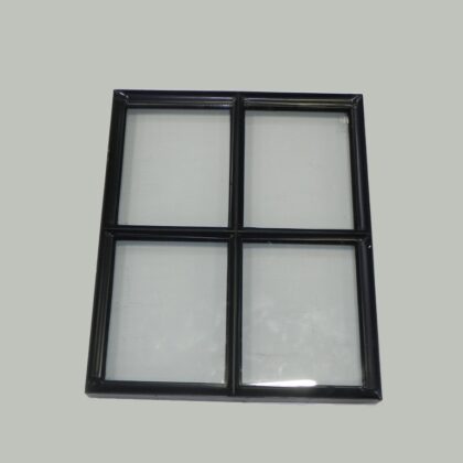 Stalen raam Zwarte structuurcoating 500x600mm (vast)