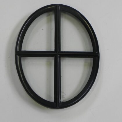 Ossenoog Zwarte structuurcoating 510x400mm (vast) [enkel glas]