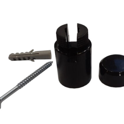 Afstandhouder voor gaaspanelen Zwart Kunststof 40mm (rond)